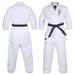 White Karate uniform with black