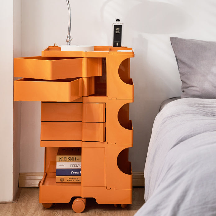 Orange Nightstand organizer