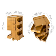 ArtissIn Bedside Table Side Tables Nightstand Organizer Replica Boby Trolley 5Tier