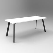 Rapidline Eternity Meeting and Boardroom Tables Natural White Black Satin