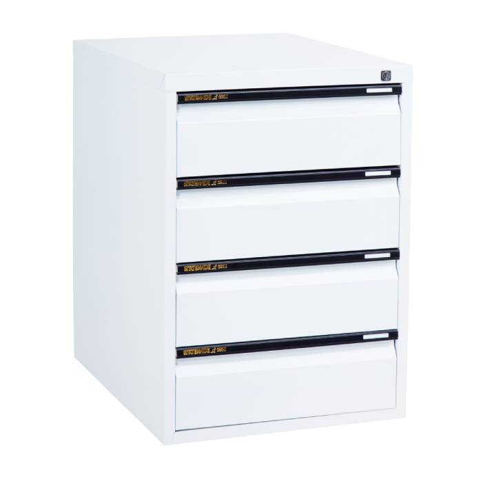 Statewide Legal Filing Cabinets 4 Drawer - 715H x 467W x 610D White
