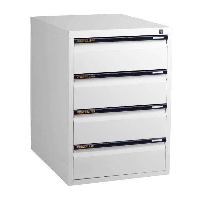Statewide Legal Filing Cabinets 4 Drawer - 715H x 467W x 610D White Birch
