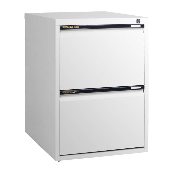 Statewide Mobile Pedestals 2 File Drawer - 675h x 467w x 610d White Birch