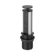 Desk Pop Up Power Outlet Black