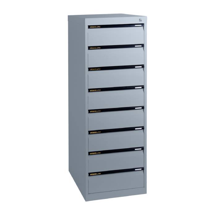 Statewide Legal Filing Cabinets 8 Drawer - 1325H x 467W x 610D Precious Silver