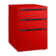 Statewide Mobile Pedestals 2 Personal 1 File Drawer - 675h x 467w x 610d Signal Red