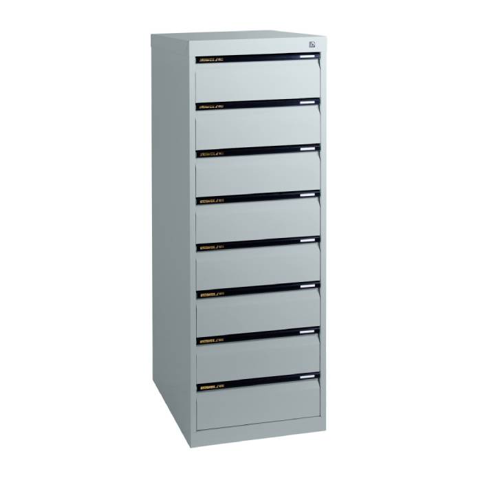 Statewide Legal Filing Cabinets 8 Drawer - 1325H x 467W x 610D Light Grey