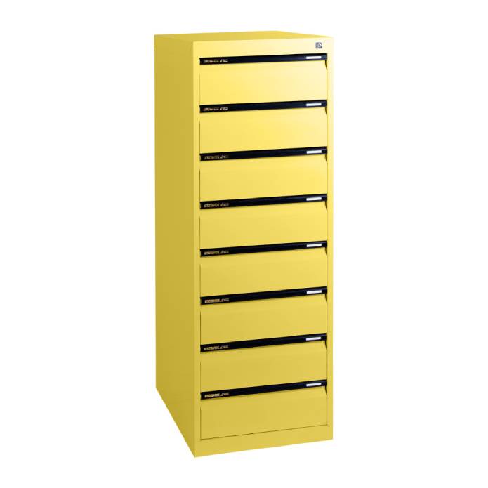Statewide Legal Filing Cabinets 8 Drawer - 1325H x 467W x 610D Lemon Yellow