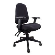 Rapidline Endeavour Pro High Back heavy-duty operator chair Arms
