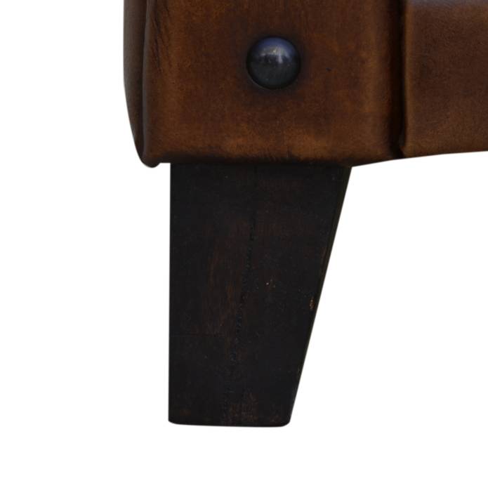 Studded Leather Arm Chair
