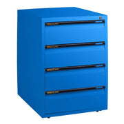 Statewide Mobile Pedestals 4 Personal Drawers - 675h x 467w x 610d Blaze Blue