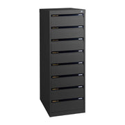 Statewide Legal Filing Cabinets 8 Drawer - 1325H x 467W x 610D Black Ripple