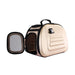 Cream Color Open Pet Carrier by Ibiyaya