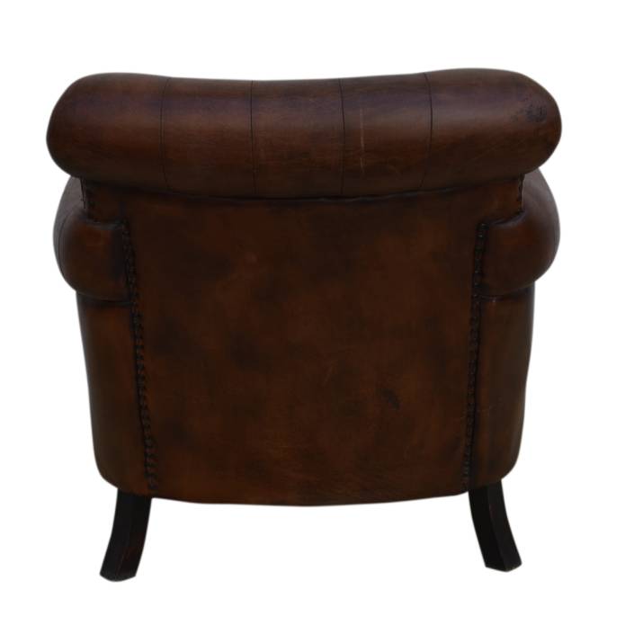 Chocolate Leather Armchair