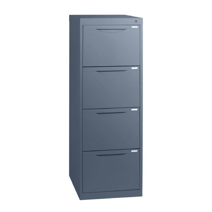 Statewide Traditional Vertical Filing Cabinet 4 Drawer Filing Cabinet - 1325h x 467w x 455d Graphite Ripple