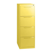 Statewide Traditional Vertical Filing Cabinet 4 Drawer Filing Cabinet - 1325h x 467w x 455d Lemon Yellow