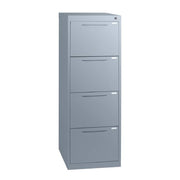 Statewide Traditional Vertical Filing Cabinet 4 Drawer Filing Cabinet - 1325h x 467w x 455d Precious Silver