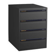 Statewide Legal Filing Cabinets 4 Drawer - 715H x 467W x 610D Black Ripple