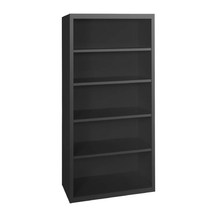 Statewide 300 mm Deep Multiple Height Bookshelf Black Ripple