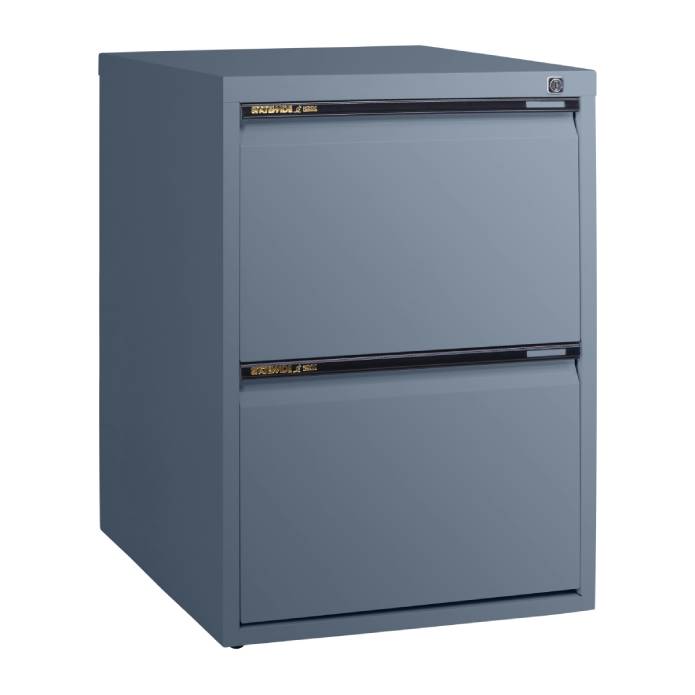 Statewide Mobile Pedestals 2 File Drawer - 675h x 467w x 610d Graphite Ripple