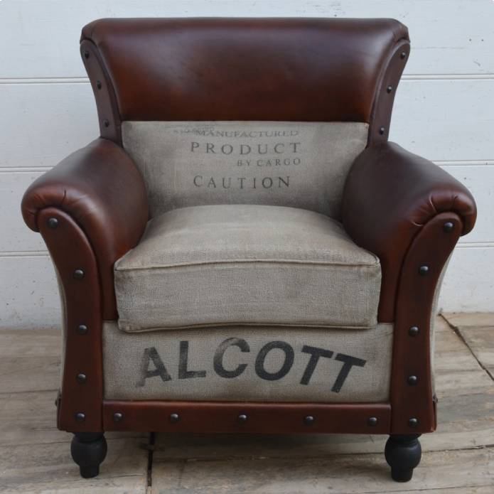 Alcott Large Vintage Arm Chair
