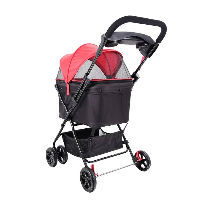 Ibiyaya Easy Strolling Pet Buggy for Cats & Dogs up to 20kg - Rouge Red