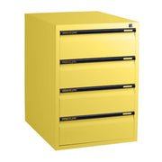 Statewide Legal Filing Cabinets 4 Drawer - 715H x 467W x 610D Lemon Yellow