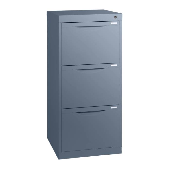 Statewide Traditional Vertical Filing Cabinet 3 Drawer Filing Cabinet - 1019h x 467w x 455d Graphite Ripple