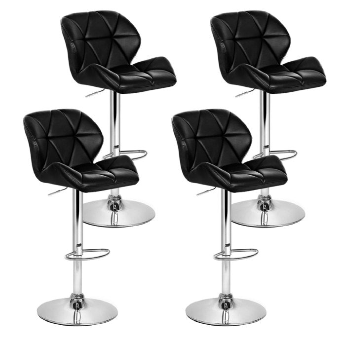 Artiss Set of 4 Kitchen PU Leather Gas Lift Bar Stools Default Title