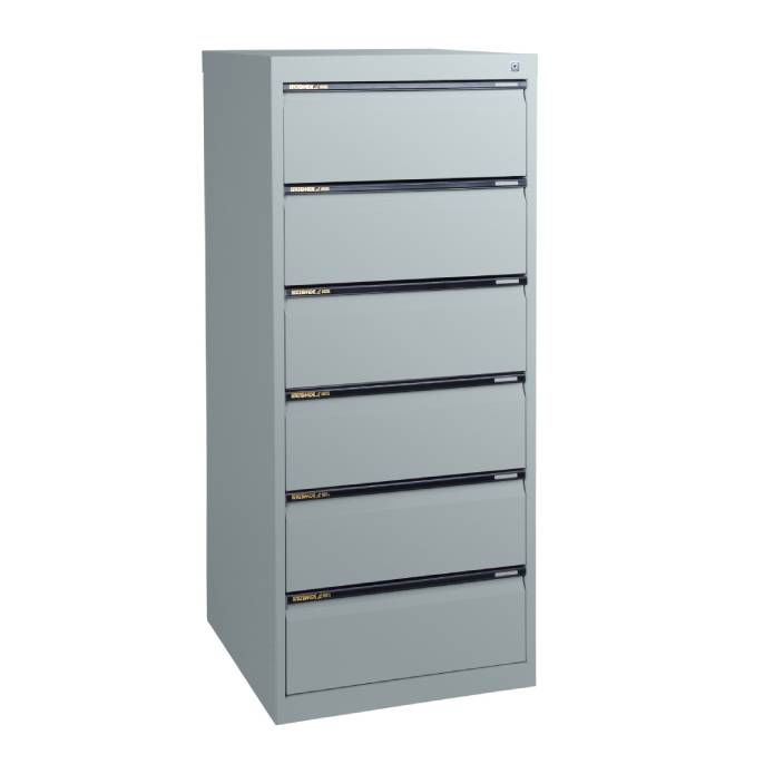 Statewide Legal Filing Cabinets 6 Drawer - 1020H x 467W x 610D Light Grey