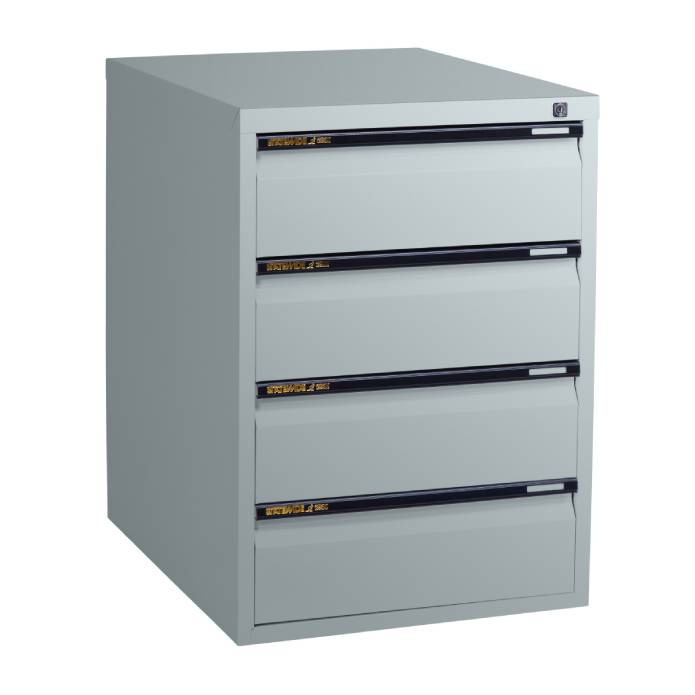 Statewide Legal Filing Cabinets 4 Drawer - 715H x 467W x 610D Light Grey