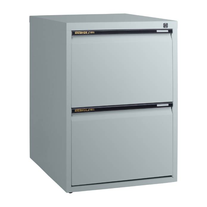 Statewide Mobile Pedestals 2 File Drawer - 675h x 467w x 610d Light Grey