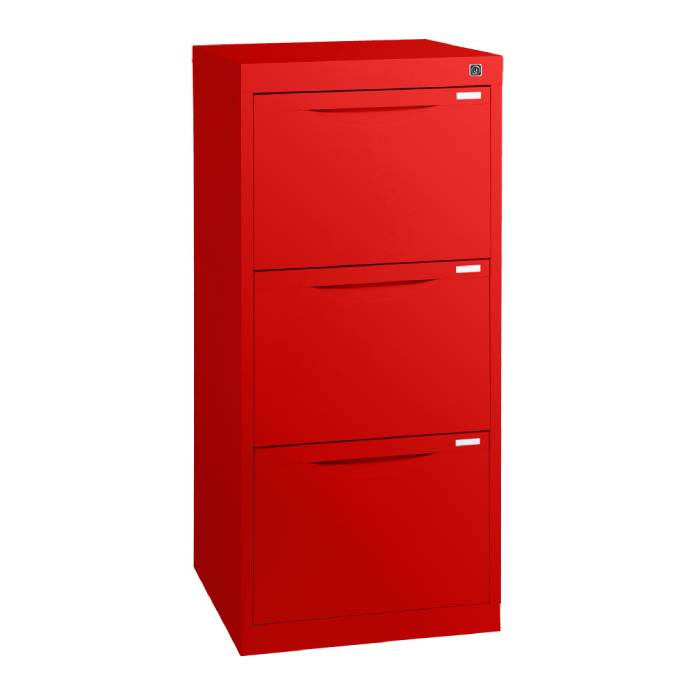 Statewide Traditional Vertical Filing Cabinet 3 Drawer Filing Cabinet - 1019h x 467w x 455d Signal Red