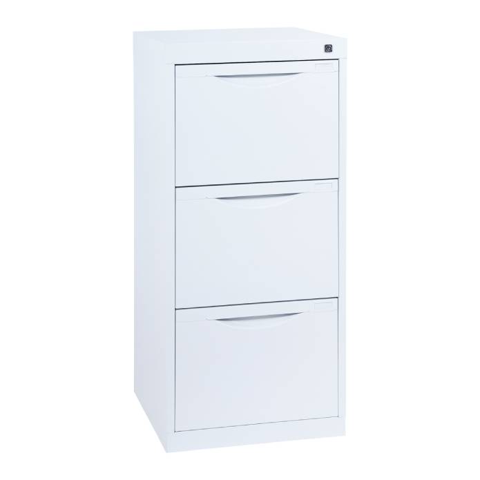 Statewide Traditional Vertical Filing Cabinet 3 Drawer Filing Cabinet - 1019h x 467w x 455d White
