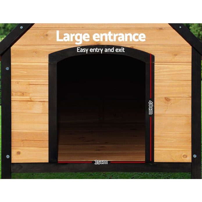 Dog Kennel Kennels Outdoor Wooden Pet House Puppy Extra Large XL Outside