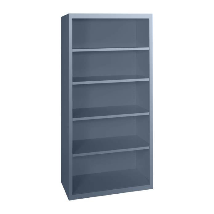 Statewide 435 mm Deep Multiple Height Bookshelf Graphite Ripple