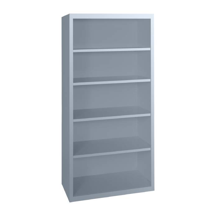 Statewide 435 mm Deep Multiple Height Bookshelf Precious Silver