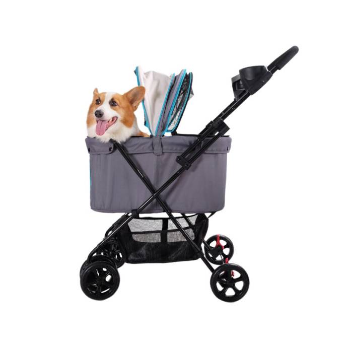 Easy Strolling Pet Buggy - Simple Gray by Ibiyaya