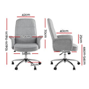 Fabric Office Desk Chair - Grey