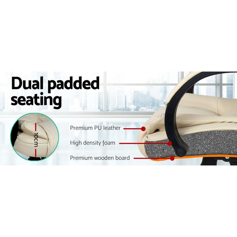 Artiss Office Chair Gaming Computer Chairs Executive PU Leather Seating