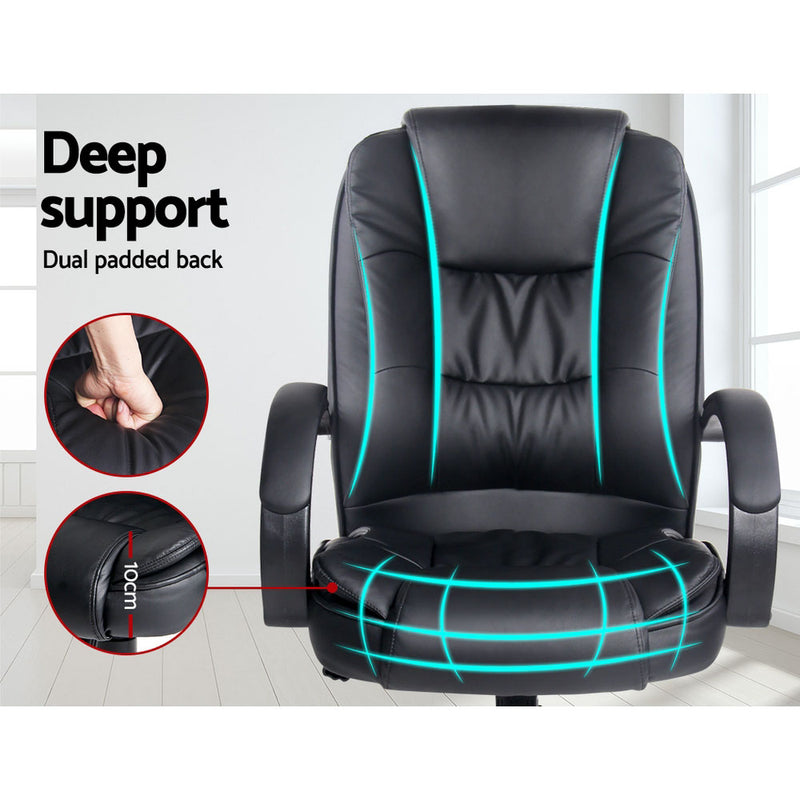 Artiss Office Chair Gaming Computer Chairs Executive PU Leather Seating