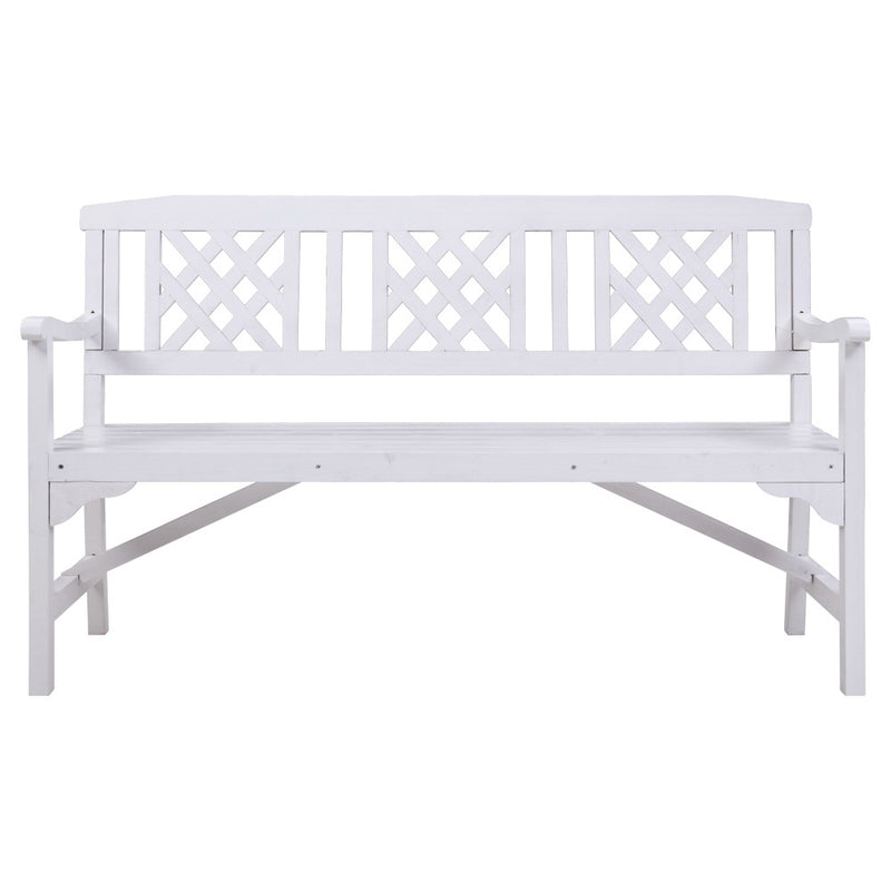 Gardeon Wooden Garden Bench 3 Seat Patio Furniture Timber Outdoor Lounge Chair