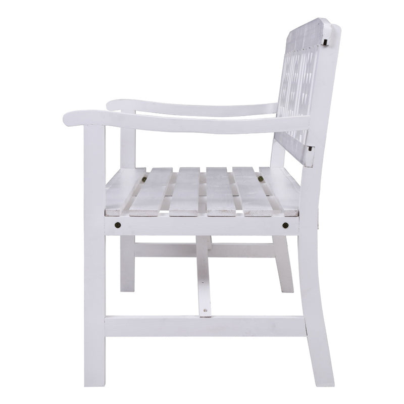Gardeon Wooden Garden Bench 3 Seat Patio Furniture Timber Outdoor Lounge Chair