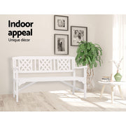 Gardeon Wooden Garden Bench 3 Seat Patio Furniture Timber Outdoor Lounge Chair