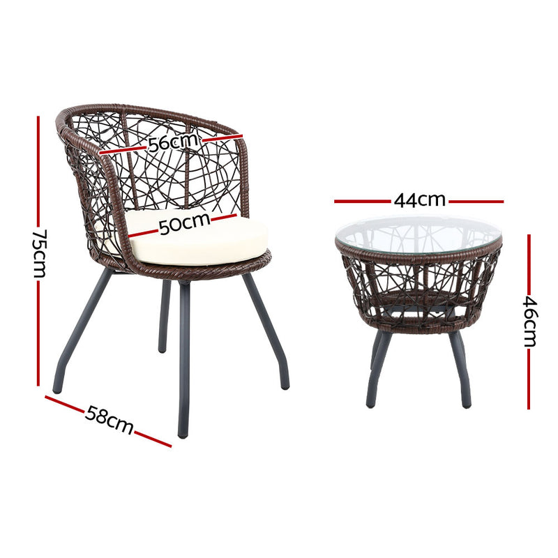 Gardeon Outdoor Patio Chair and Table