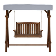 Gardeon Swing Chair Wooden Garden Bench Canopy 2 Seater Outdoor Furniture