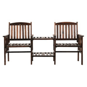 Gardeon Garden Bench Chair Table Loveseat Wooden Outdoor Furniture Patio Park