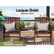 Gardeon Garden Bench Chair Table Loveseat Wooden Outdoor Furniture Patio Park