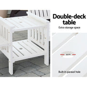 Gardeon Garden Bench Chair Table Loveseat Wooden Outdoor Furniture Patio Park