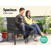 Gardeon Outdoor Furniture Set Wicker Cushion 4pc